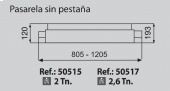 Gatos oleoneumáticos plano sin pestaña