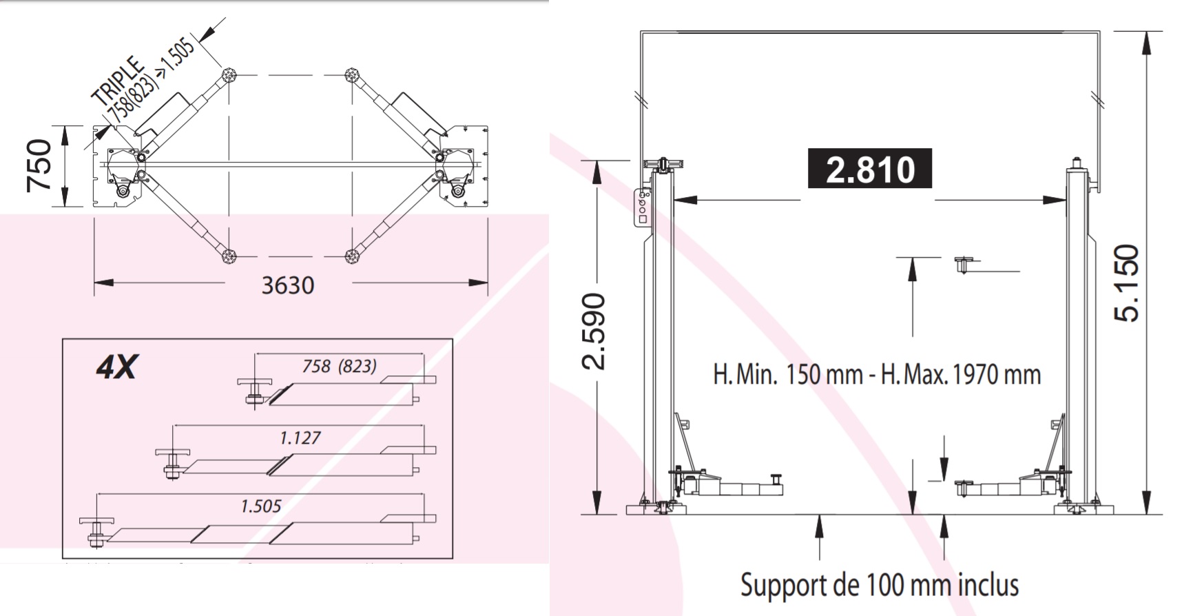 Lifts 2 Post 2 Post Lifts Without Base 5 5 Tn C5 5s Wagon Without Base 139s C5 5s Wagon139s