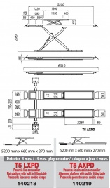 Plate-forme à ciseaux T5AXPD (plan)