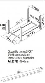 Plan du pont élévateur