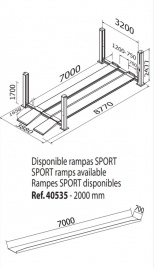 Plan du pont élévateur