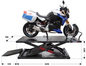 Motorcycle table lift diagram